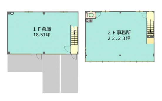 【貸倉庫事務所】大阪府東大阪市西岩田