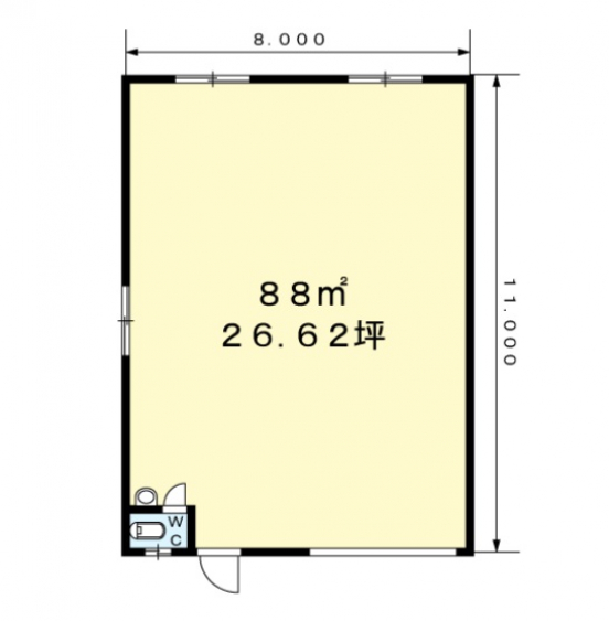 【貸倉庫】大阪府摂津市新在家