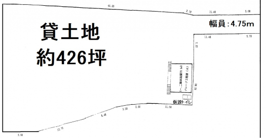 【貸土地（建物付）】大阪府堺市美原区丹上