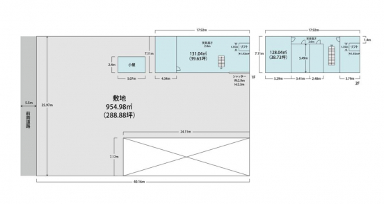 【貸倉庫】大阪府堺市北区中村町