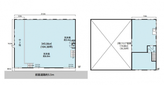 【貸倉庫・工場】大阪府大東市新田中町