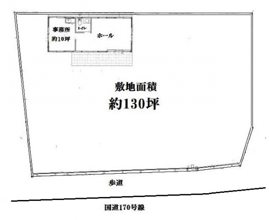 【事務所付貸土地】大阪府高槻市松川町