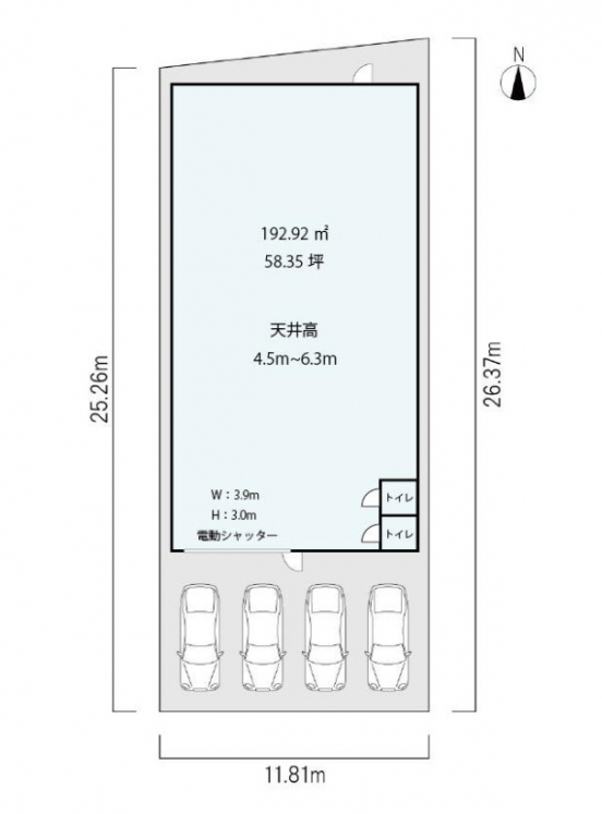 【貸倉庫工場】大阪府大阪市生野区田島